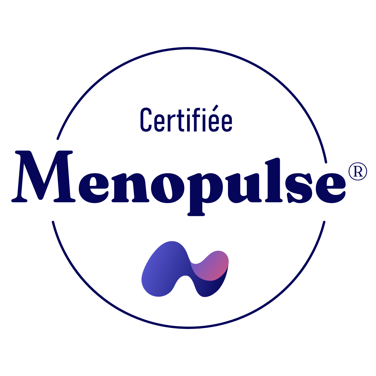 Logo Certifiée Menopulse® – Sabine Trierweiler, consultante ménopause certifiée